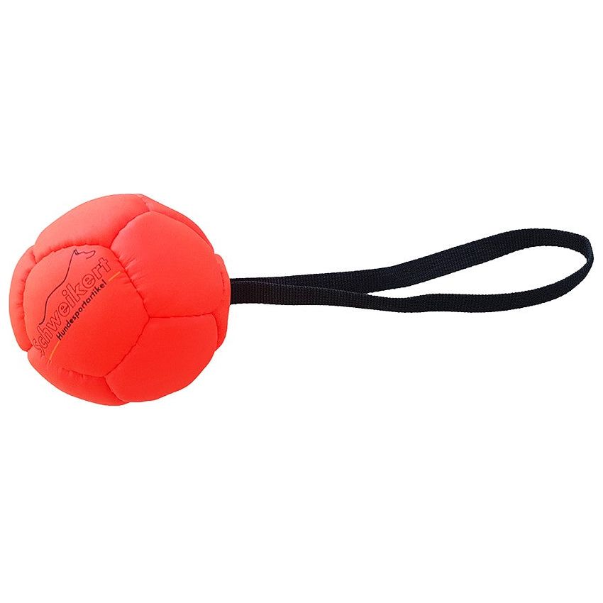 Pelota de Piel con cuerda Rellena de Silicona 8cm