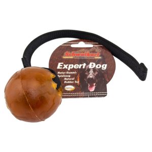 Pelota Natural masticable 6,5cm con cuerda