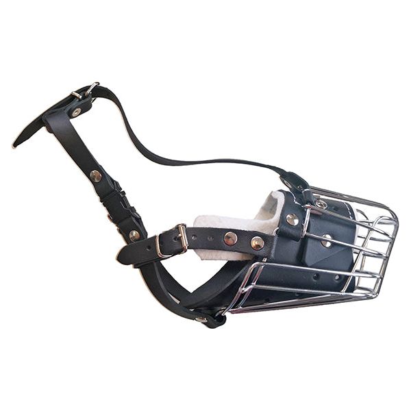 Wire muzzle w.leather Malinios T1