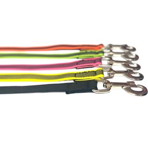 Correa goma entretejida 20mm Rosa CON ASA