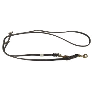 Correa Multiposición Ramal Piel engrasada NEGRA - 11mm