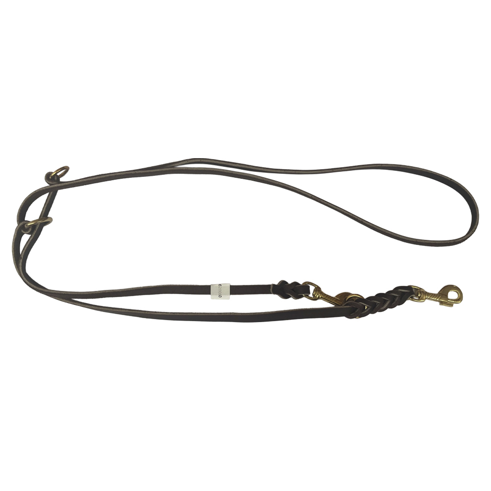 Correa Multiposición Ramal Piel engrasada NEGRA - 11mm