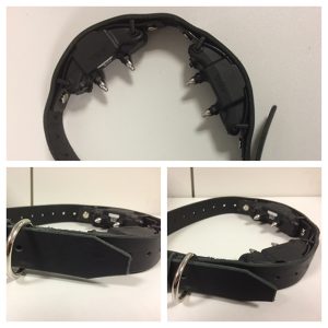 Leather collar, black for ARC 800, 75 cm