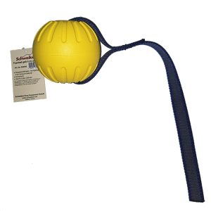 Foam Ball 9 cm yellow with Tape