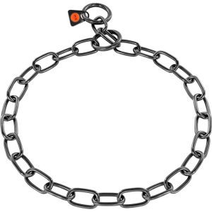 Collar Stainless Steel med.link black, 3 mm
