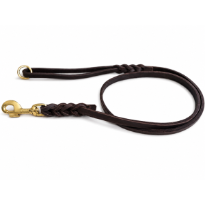 Fettleder - Correa de Piel engrasada 11mm Mosquetón Dorado y Anilla