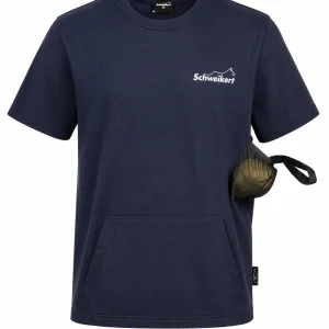 Camiseta de entrenamiento Schweikert unisex azul con bolsillos para adiestramiento canino
