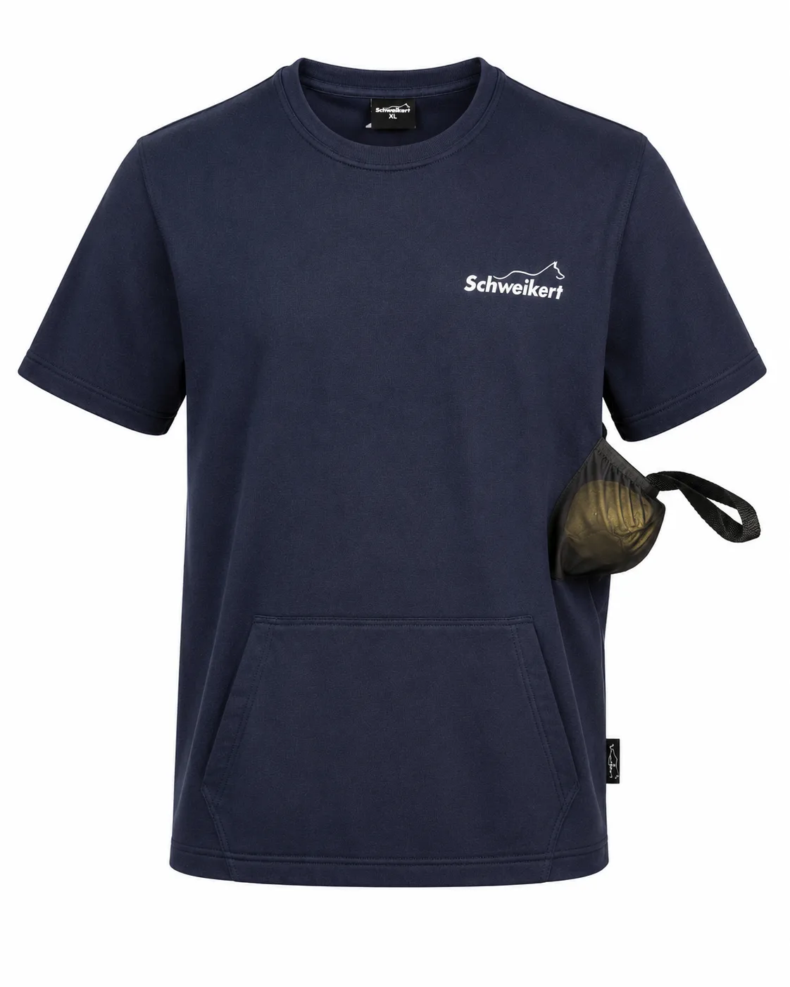 Camiseta de entrenamiento Schweikert unisex azul con bolsillos para adiestramiento canino