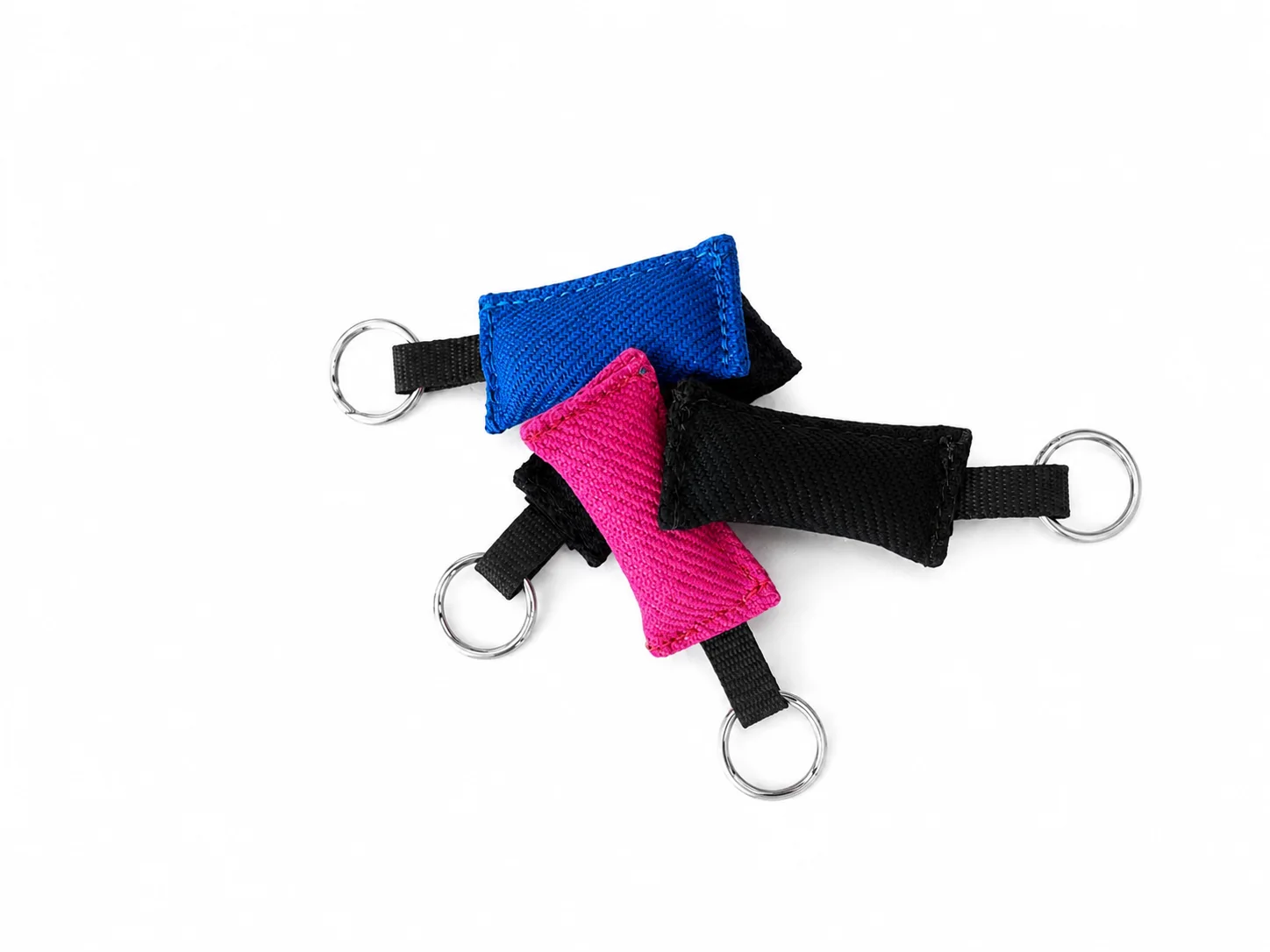 Llavero mini mordedor para perros de colores